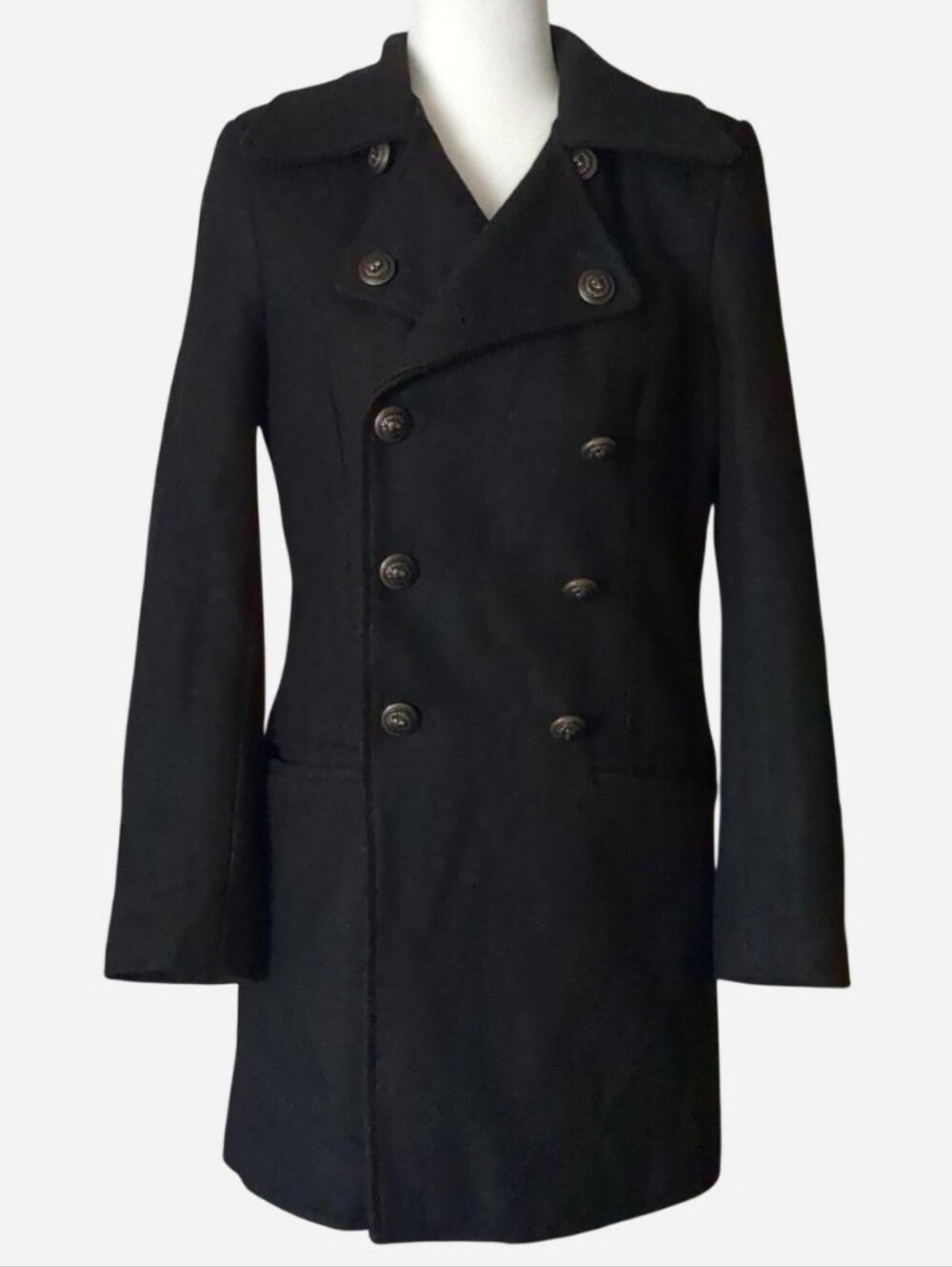 STRAIGHT TO HELL "The Guardian" Double Breasted Coat Size S